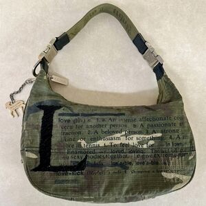 L.A.M.B. Y2K Gwen Stefani LAMBI CAMI Le Sportsac Lg Hobo LOVE Music Bag Purse